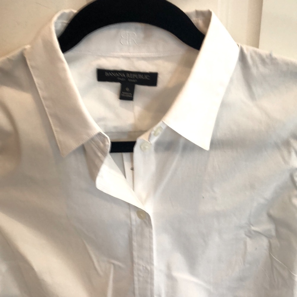 Banana Republic White Riley Shirt